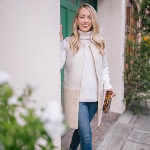 Sail to Sable Long Sherpa and Suede Vest